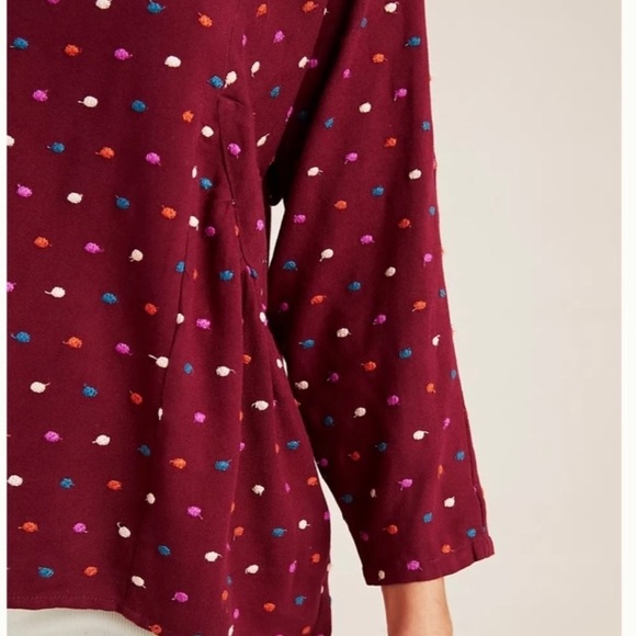 Anthropologie Maeve Dottie Embroidered Blouse Sz S - Picture 3 of 10
